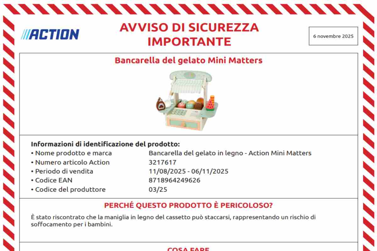 cartello allerta action