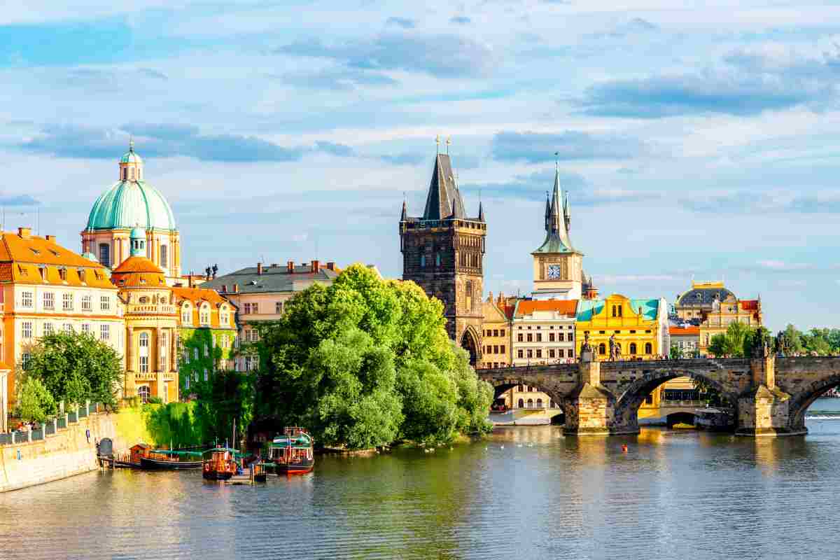 vista della città vecchia di praga