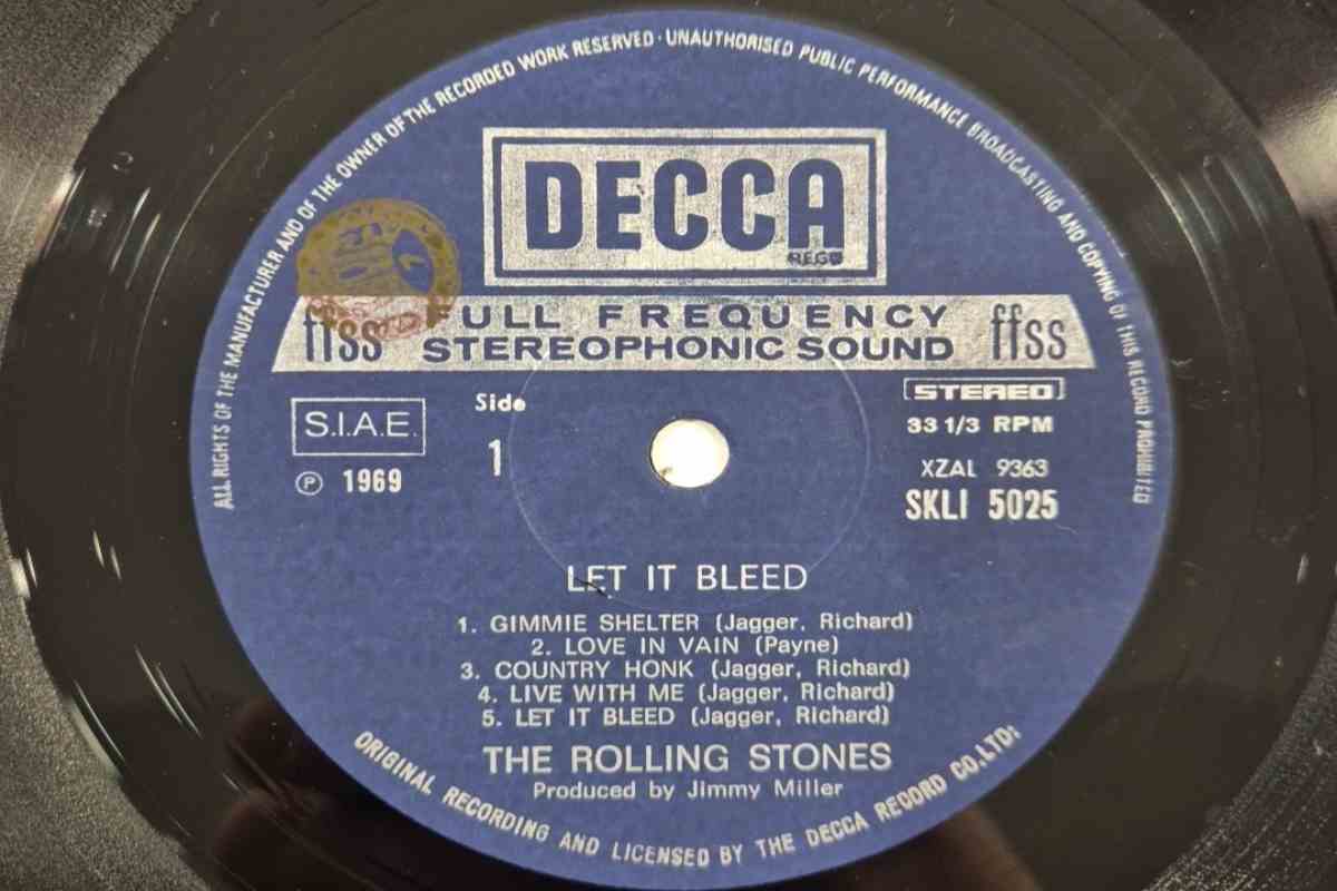 il vinile let it bleed dei rolling stones