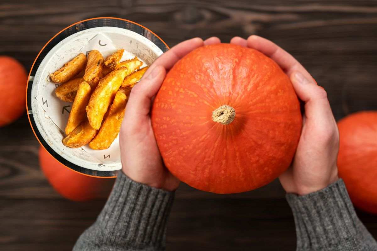 Zucca varietà giapponese e patate dolci