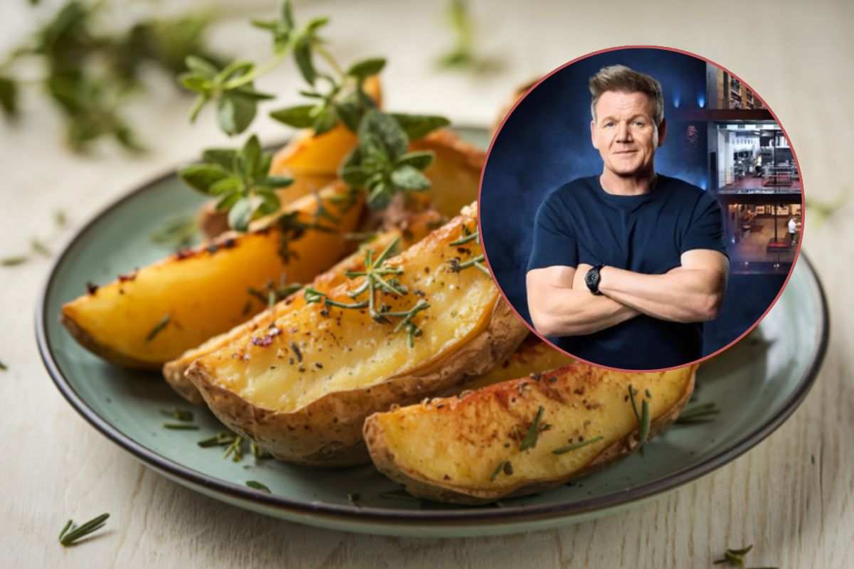 Porzione di patate arrosto