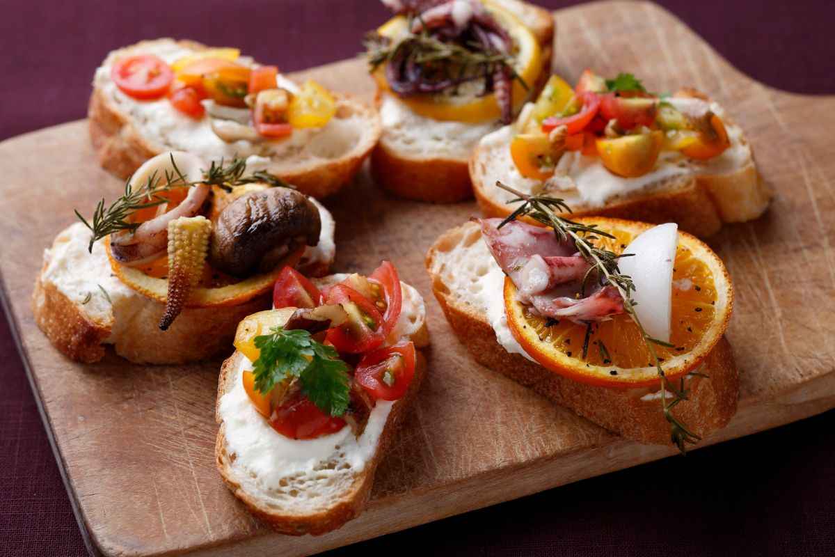 Crostini di vario gusti