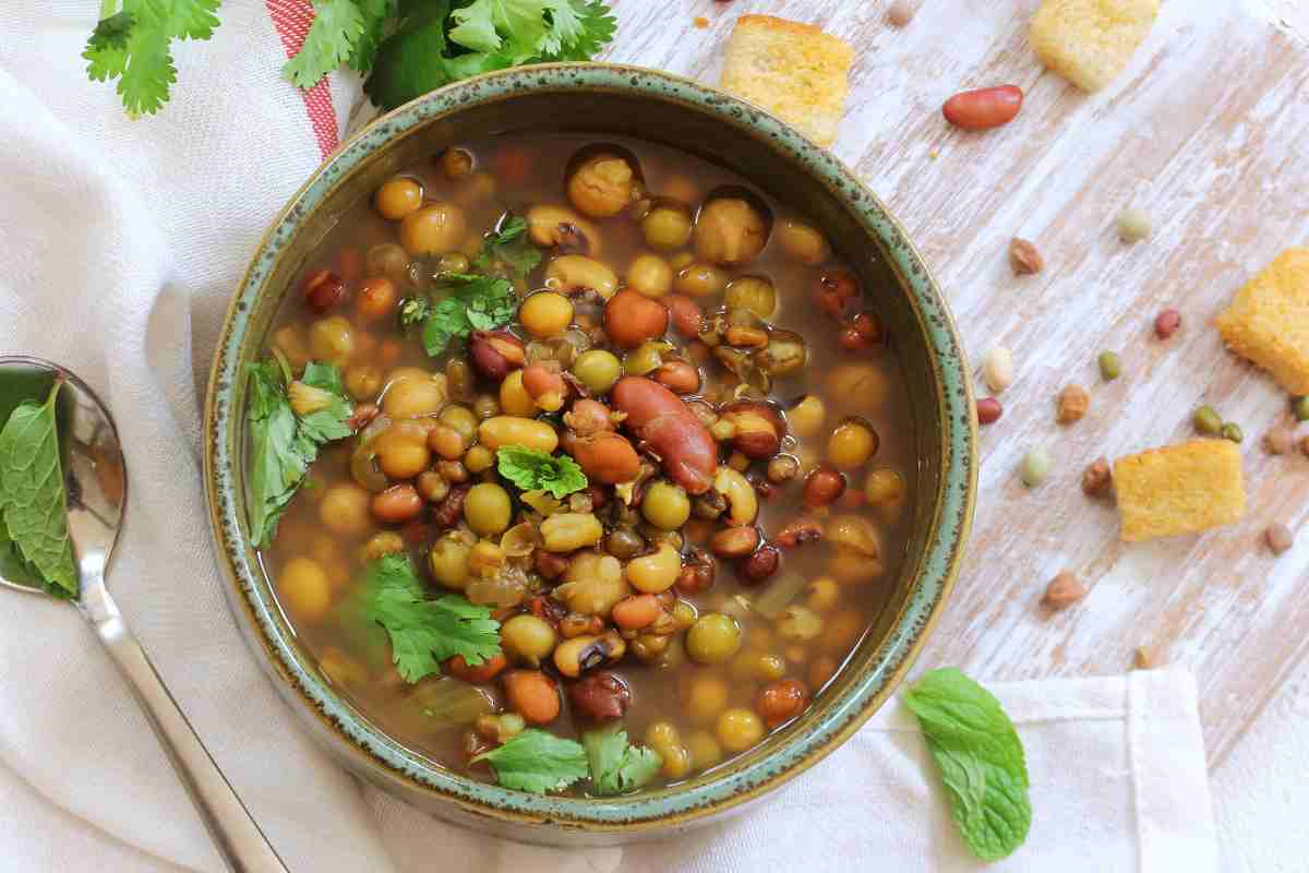 minestra orzo e legumi