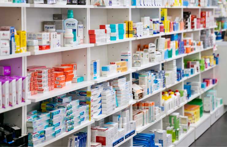 Farmaci esposti in farmacia