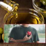 Contenitore con olio di oliva puro