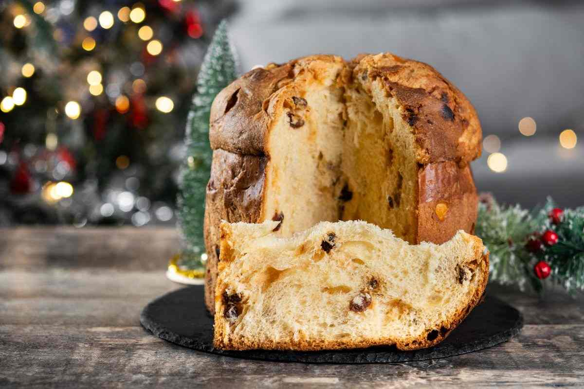 Panettone tradizionale con canditi e uvetta