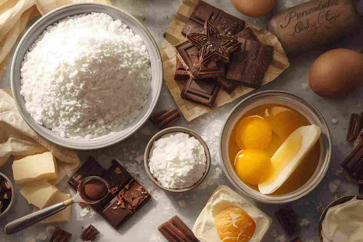 ingredienti per il salame di cioccolato