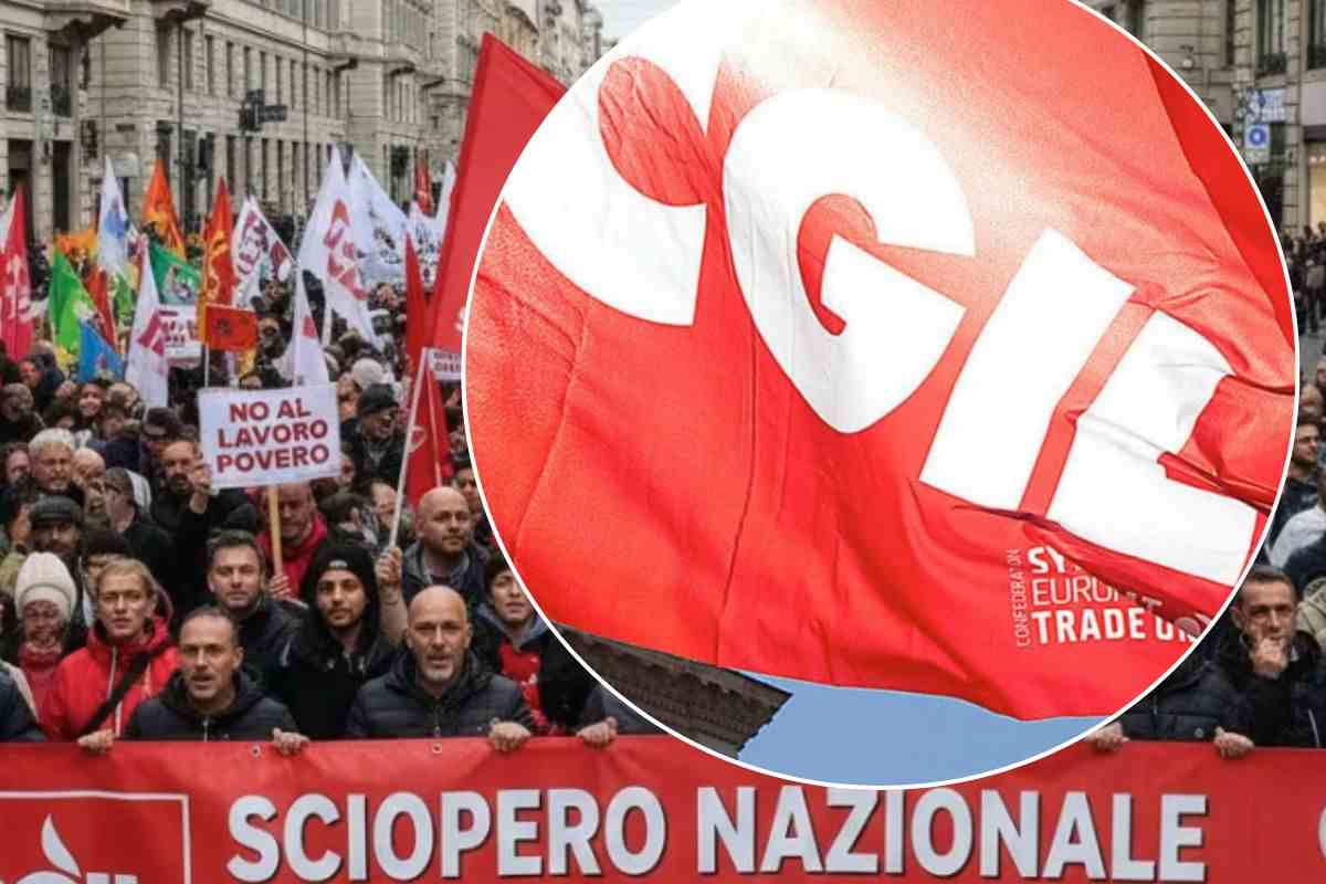 Cgil protesta in piazza