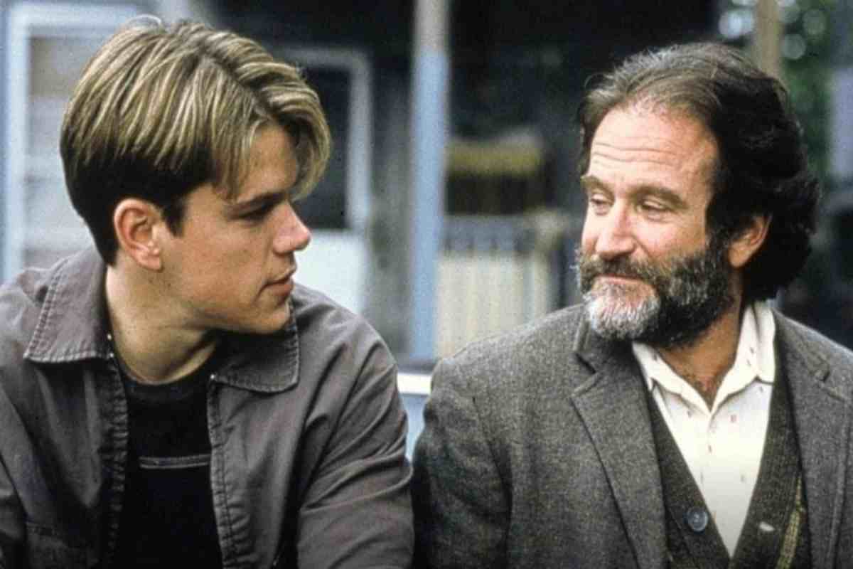 matt damon e robin williams in una scena di will hunting