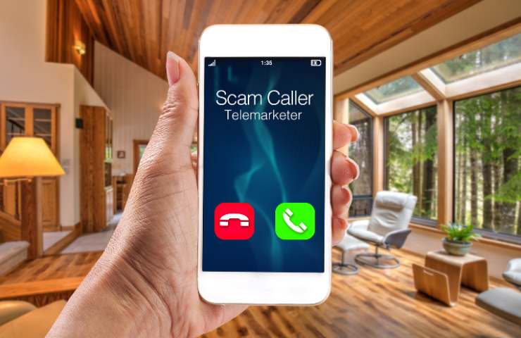 Chiamata spam in corso su cellulare