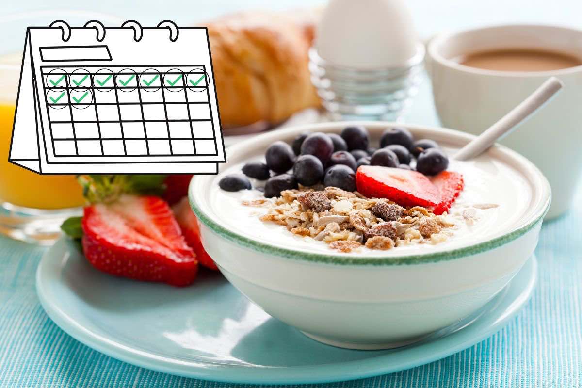 mangiare la stessa colazione ogni giorno